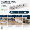 Imagine Prelungitor 5 Prize 7m Intrerupator 3x1.5mm CP Alb STARKE ST01471