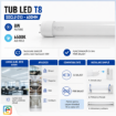 Imagine Tub LED T8 G13 8W 6500K Lumina Rece 60cm Inlocuire Neon STARKE ST01556