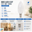 Imagine Bec LED E14 8W STARKE C37 4000k 806lm ST01561