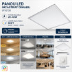 Imagine Panou LED Incastrat Dimabil 28-40W Lumina Calda Neutra Rece 60x60cm IP20 STARKE ST02720