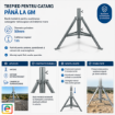 Imagine Trepied Catarg 6m Diametru 50mm Inaltime Trepied 1m Paratrasnet Antena Supraveghere
