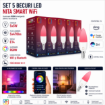 Imagine Set 5 becuri inteligente NITA Smart Lights C37 E14 5W 470lm RGBW WiFi