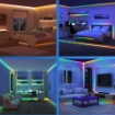 Imagine Banda PHILIPS Smart LED RGBIC 4m Type C WiFi Matter Wiz Connected