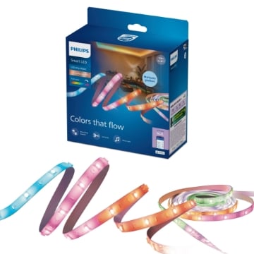 Imagine Banda LED inteligenta PHILIPS Smart Connected by WiZ 2x5m Type-C RGBIC Gradient WiFi