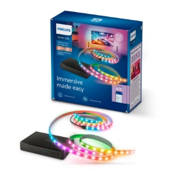 Imagine Kit Sync Box Lightstrip PHILIS Smart Connected by WiZ 8K 120Hz iluminare TV 55-65 inch HDMI 2.1 RGBIC
