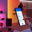 Imagine Set 2 veioze PHILIPS Smart LED Linear Bar 30cm Wiz Connected