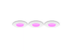Imagine Plafoniera Philips Hue Slim S White and Color Ambiance pachet 3 LED 9 cm IP44 Bluetooth Zigbee