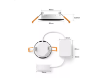 Imagine Plafoniera Philips Hue Slim S White and Color Ambiance pachet 3 LED 9 cm IP44 Bluetooth Zigbee