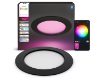 Imagine Plafoniera Philips Hue Slim L neagra White and Color Ambiance LED 17 cm IP44 Bluetooth Zigbee