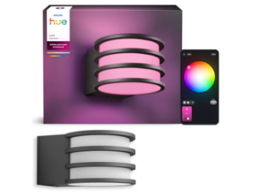 Imagine Aplica perete exterior PHILIPS Hue White and Color Ambiance Lucca LED IP44 11.5cm Zigbee