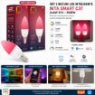 Imagine Set 2 becuri inteligente NITA Smart Lights C37 E14 6W 400lm RGBW WiFi