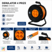 Imagine Prelungitor 50m pe Tambur 4 Prize 3x1.5mm cu Impamantare STARKE ST00012 Vipex 16A