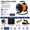 Imagine Prelungitor Tambur 25m 4 Prize 3x1.5 Impamantare Santier STARKE ST00013 Vipex 16A
