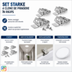 Imagine Set 4 Cleme Prindere Panou LED Rigips STARKE ST00567
