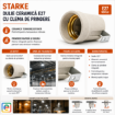 Imagine Dulie E27 Ceramica cu Clema STARKE ST00118