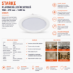 Imagine Plafoniera LED Incastrata 18W 4000K 210mm STARKE ST00570 1440lm IP20