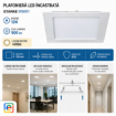 Imagine Plafoniera LED Incastrata 12W 4000K 155x155mm STARKE ST00571 900lm IP20