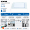 Imagine Panou LED Aparent 30x30cm 24W 6500K Lumina Rece STARKE ST00753 1920lm IP20