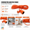 Imagine Cordon Prelungitor Schuko 5M 3x1.5mm Portocaliu Santier STARKE ST00427 Fisa Priza