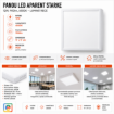 Imagine Panou LED Aparent Patrat 12W 6500K 17x17cm STARKE ST00575 900lm IP20