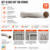 Imagine Set 10 Buc Cot Tub Rigid 11mm STARKE ST00431 90 Grade Electrice
