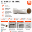 Imagine Set 10 Buc Cot Tub Rigid 18mm STARKE ST00433 90 Grade Electrice