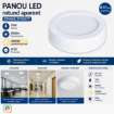 Imagine Panou LED Aparent Rotund 12W 4000K 17cm STARKE ST00577 900lm IP20
