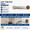 Imagine Cot Tub PVC 20mm Alba STARKE ST00287 Polipropilena
