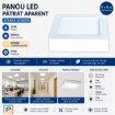 Imagine Panou LED Aparent Patrat 12W 4000K 17x17cm STARKE ST00579 900lm IP20