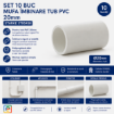 Imagine Set 10 Buc Mufa Imbinare Tub PVC 20mm STARKE ST00438 Electrice