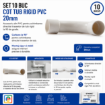 Imagine Set 10 Buc Cot Tub Rigid PVC 20mm STARKE ST00442 90 Grade Electrice