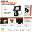 Imagine Proiector LED 10W Exterior STARKE ST00594 Senzor Miscare 850lm 6500K IP44