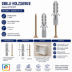 Imagine Diblu Holzsurub 6x30mm Cupru STARKE ST00307 Polipropilena