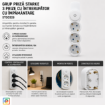 Imagine Grup Priza 3 Prize Intrerupator Impamantare 16A STARKE ST00328 Alb