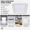 Imagine Panou LED Incastrat Patrat 12W 6500K 17x17cm STARKE ST00518 900lm IP20