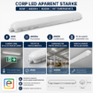 Imagine Corp LED aparent STARKE ST01164 40W 4400lm 4000K IP65 118cm kit urgenta 3h