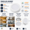 Imagine Panou LED Starke ST02656 aparent rotund 6W 660lm 3CCT IP20 12cm