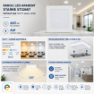 Imagine Panou LED Starke ST02657 aparent patrat 6W 660lm 3CCT IP20 12cm