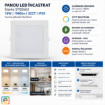 Imagine Panou LED incastrat Starke ST02663 18W 1980lm 3CCT IP20 patrat 22cm