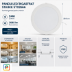 Imagine Panou LED STARKE ST02666 incastrat 24W 3CCT rotund 30cm 2640lm