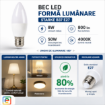 Imagine Bec LED Starke ST01234 8W(50W) B37 E27 4000K 50W 800lm