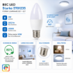 Imagine Bec LED Starke ST01235 8W(50W) B37 E27 800lm 6500K lumina rece