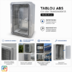 Imagine Tablou ABS Starke ST01414 usa transparenta IP65 IK10 50x35x19 cm contrapanou inclus
