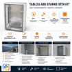 Tablou ABS Starke ST01417 usa transparenta IP65 IK10 50x40x24 cm montaj aparent
