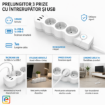 Imagine Prelungitor STARKE ST01462 3 prize 7M CP intrerupator 3x1.5 2xUSB 1xUSB-C