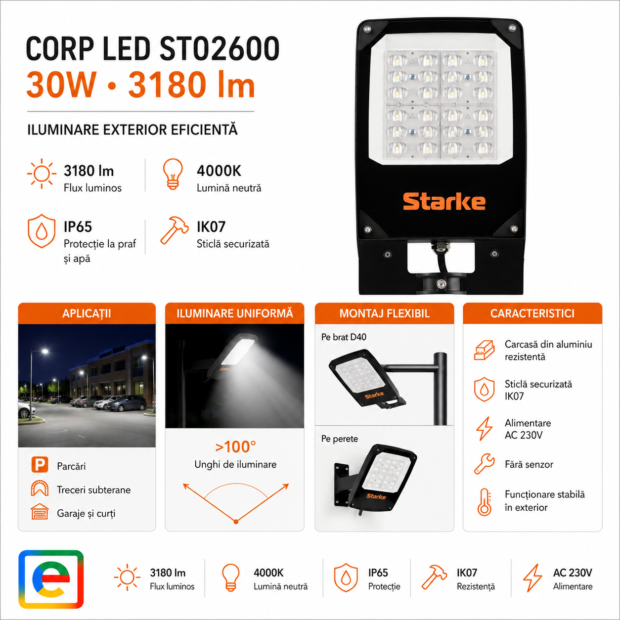 Corp LED STARKE Aurora