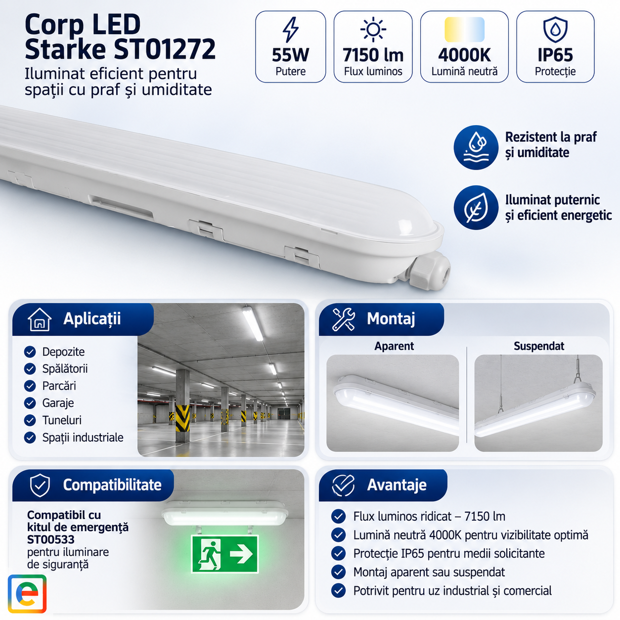 Corp LED STARKE IP65
