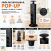 Imagine Priza incorporabila STARKE ST02597 pop-up 3 Prize 1xUSB 1xUSB-C