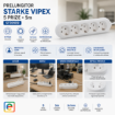 Imagine Prelungitor 5 Prize 5m 3x1.5mm Impamantare Protectie Copii Vipex STARKE ST00909