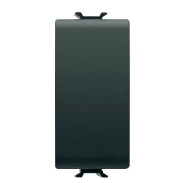 Intrerupator modular cap scara 1 modul 16A Gewiss Chorus negru GW12051